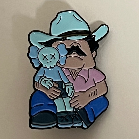 Mayito x KAWS Hat Pin Pins Streetwear Hats Bag Fitted New Era Mexican Mashup - Picture 1 of 8